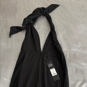 Black Halter Jumpsuit
